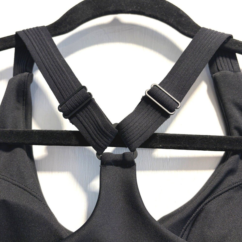 Alo Airlift Suit Up Yoga Medium Black Racerback Sports Bra Adjustable Straps - Picture 5 of 6